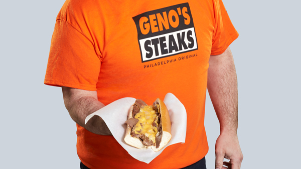 delicious Philadelphia cheesesteak from a local business, genos steaks, genos cheesesteaks