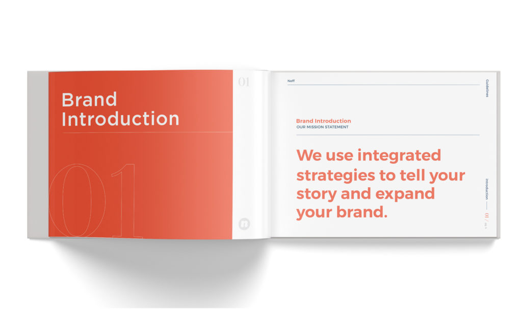 Brand guidelines book