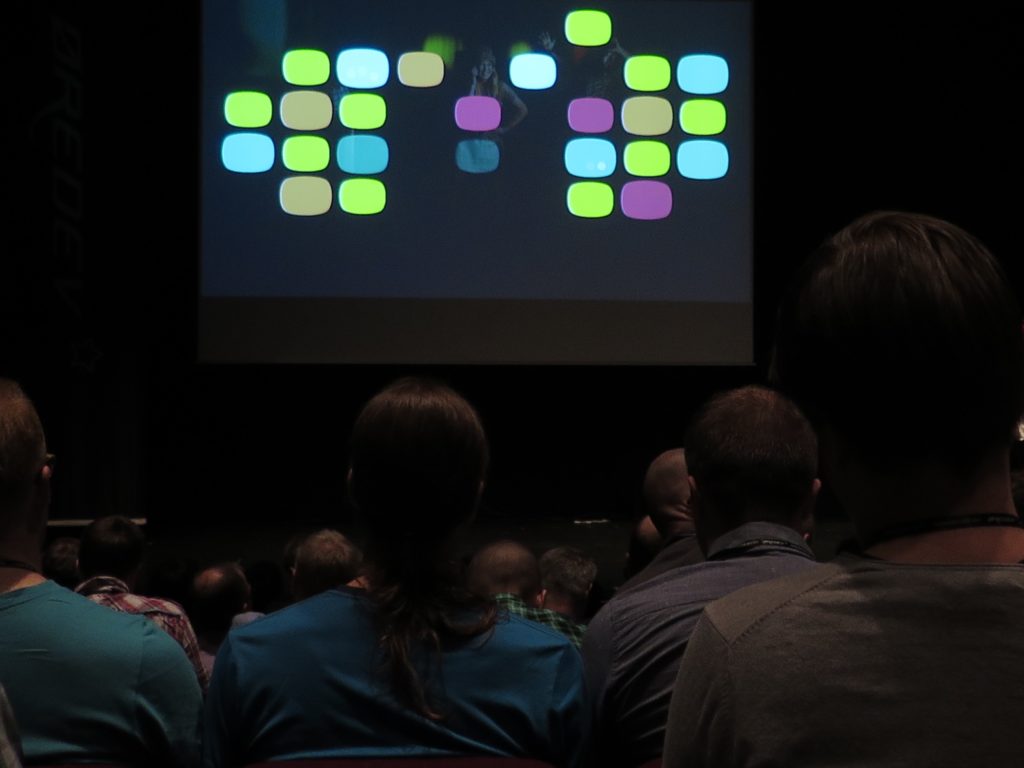 Attendees at an accessibility lecture event.